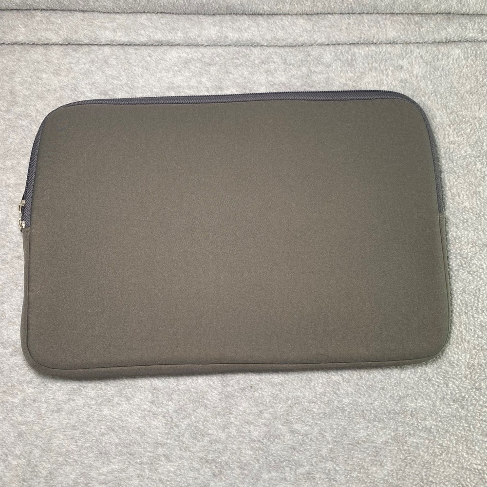 Laptop/Tablet Sleeve 13" Gray Neoprene Padded Case EUC Travel Tech Minimalist